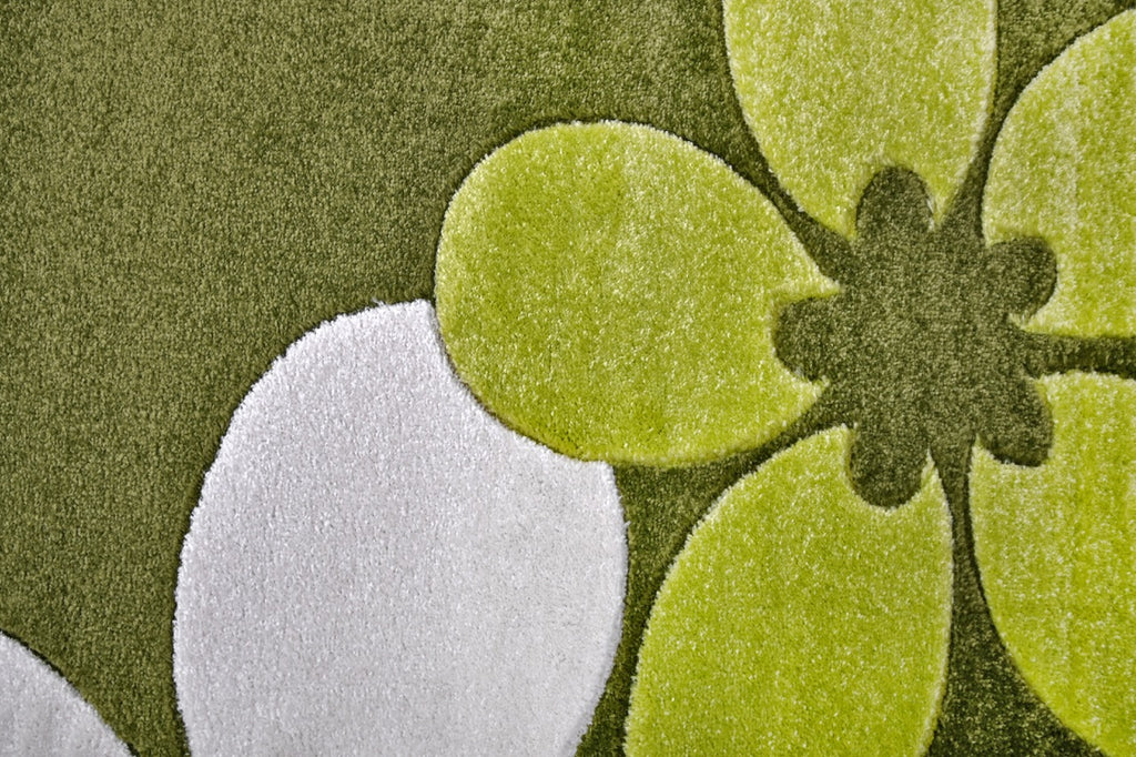 Margaret Flower Green Szőnyeg 200 x 280 cm Huzziyas Home